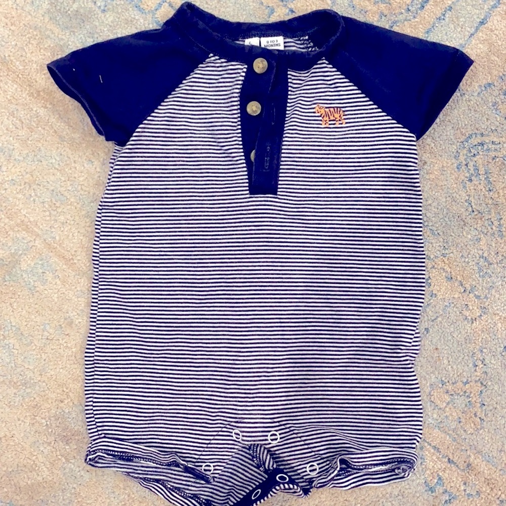 Janie and Jack Baby Boy Romper 0-3 Mo